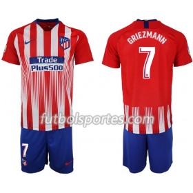 Camisetas Atlético Madrid GRIEZMANN 7 Niño Primera Equipacion 2018/2019